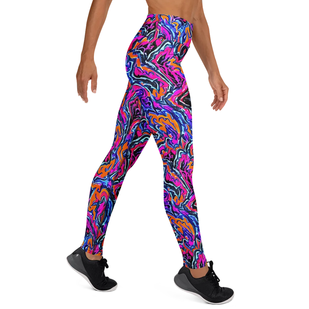 Afterdark Vortex on Yoga Leggings — Right