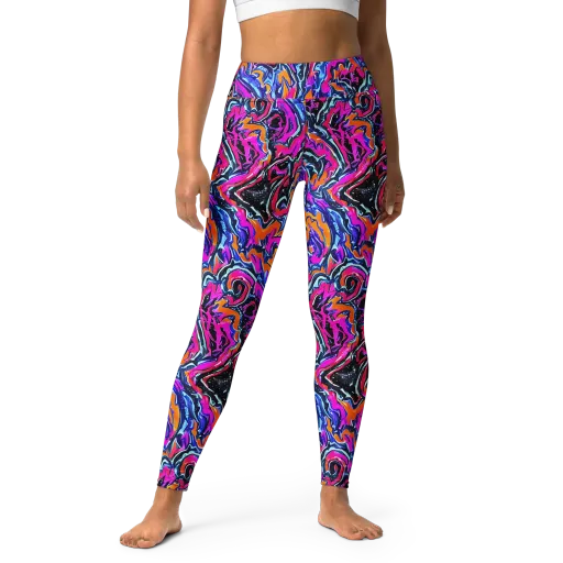 Afterdark Vortex on a Yoga Leggings