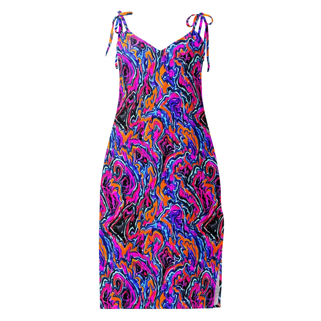 Afterdark Vortex on Slip Dress — Front