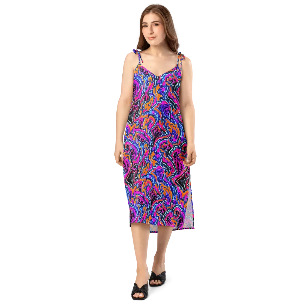 Afterdark Vortex on Slip Dress — Front