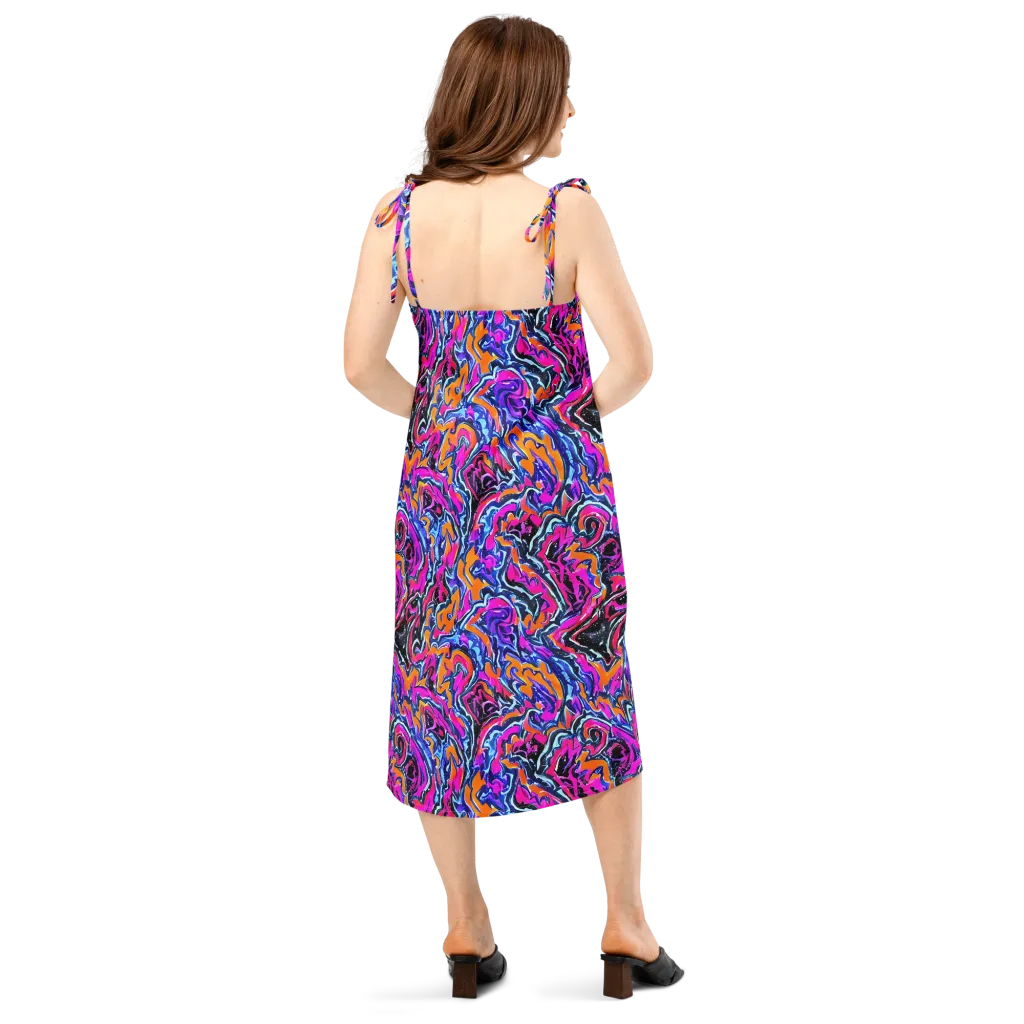 Afterdark Vortex on Slip Dress — Back