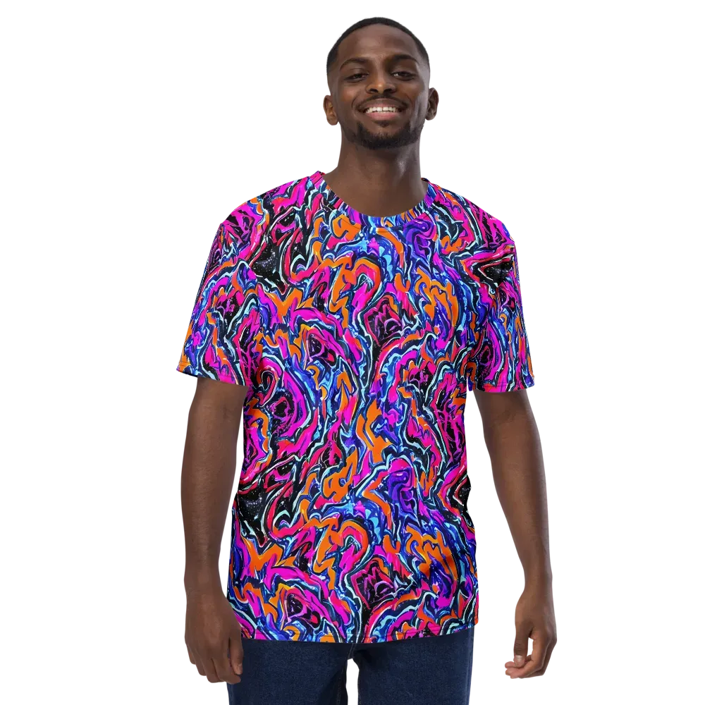 Afterdark Vortex on Men's Crew Neck T-Shirt — Front