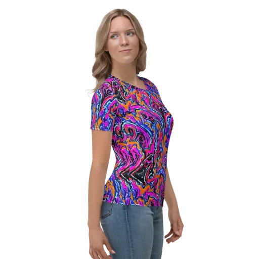 Afterdark Vortex on a Women's Crew Neck T-Shirt