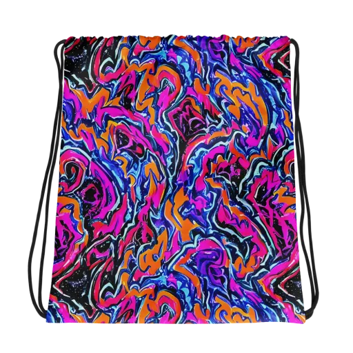 Afterdark Vortex on a Drawstring Bag