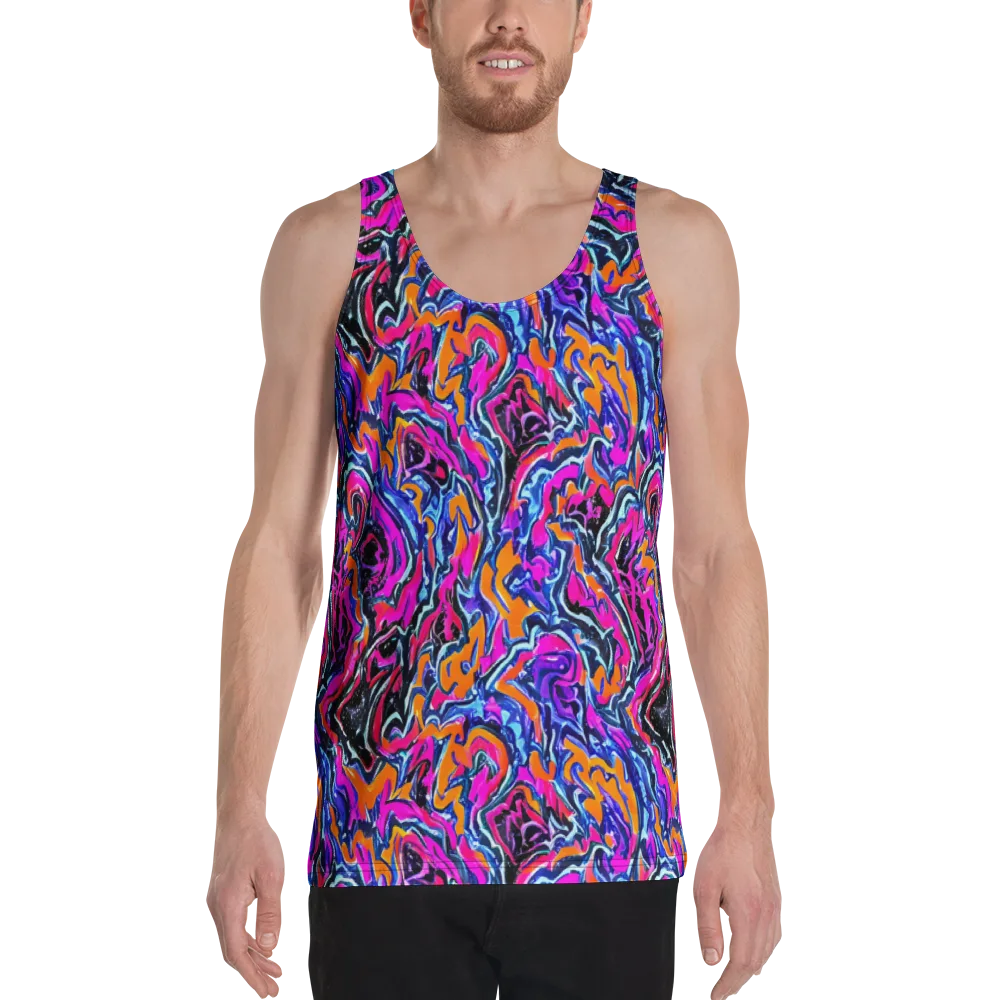 Afterdark Vortex on Men's Tank Top — Front