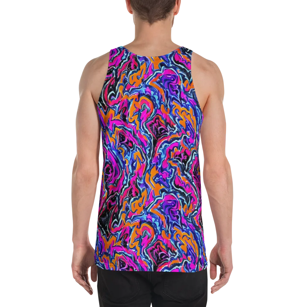Afterdark Vortex on Men's Tank Top — Back