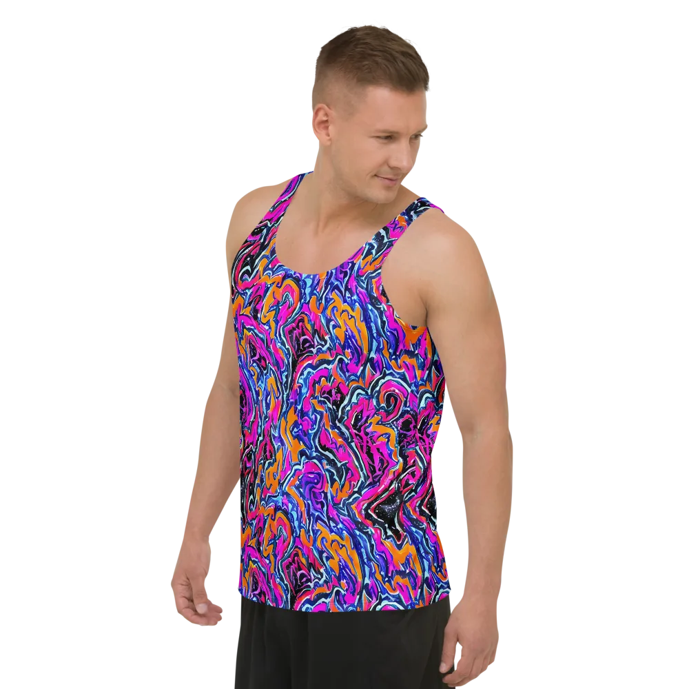 Afterdark Vortex on Men's Tank Top — Left Front