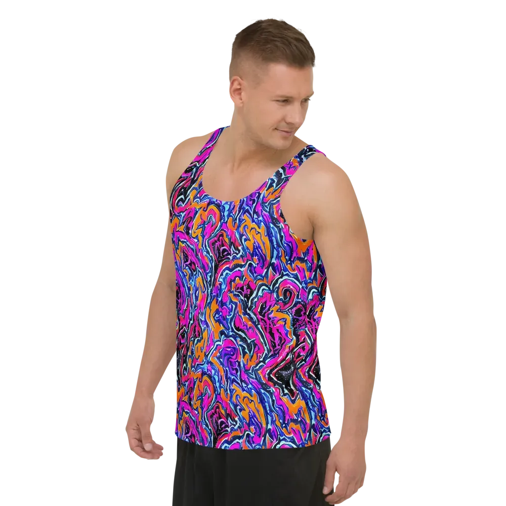 Afterdark Vortex on Men's Tank Top — Left Front