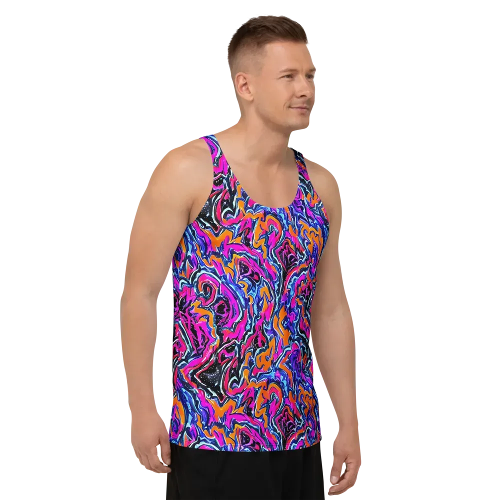 Afterdark Vortex on Men's Tank Top — Right Front