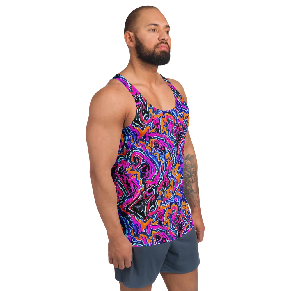 Afterdark Vortex on Men's Tank Top — Right Front