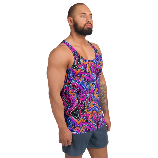 Afterdark Vortex on a Men's Tank Top