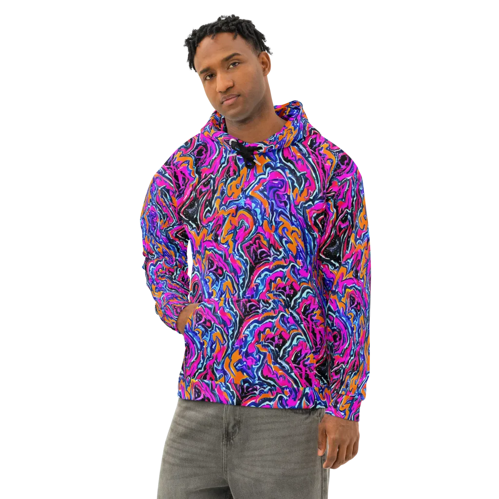 Afterdark Vortex on Cotton Hoodie — Left Front