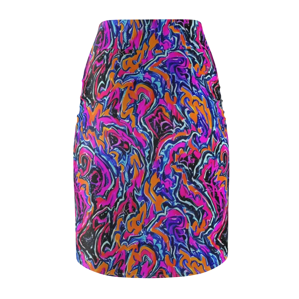 Afterdark Vortex on Pencil Skirt — Back