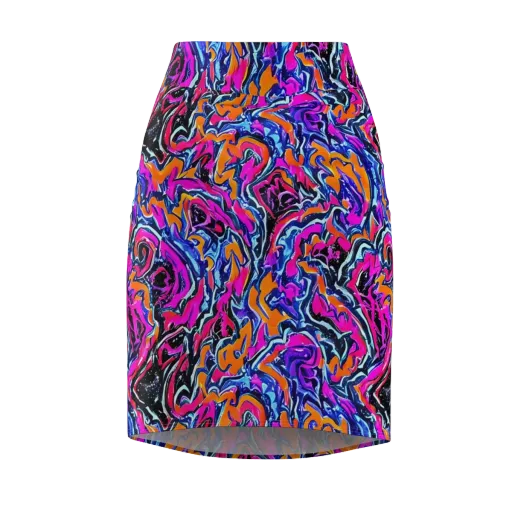 Afterdark Vortex on a Pencil Skirt