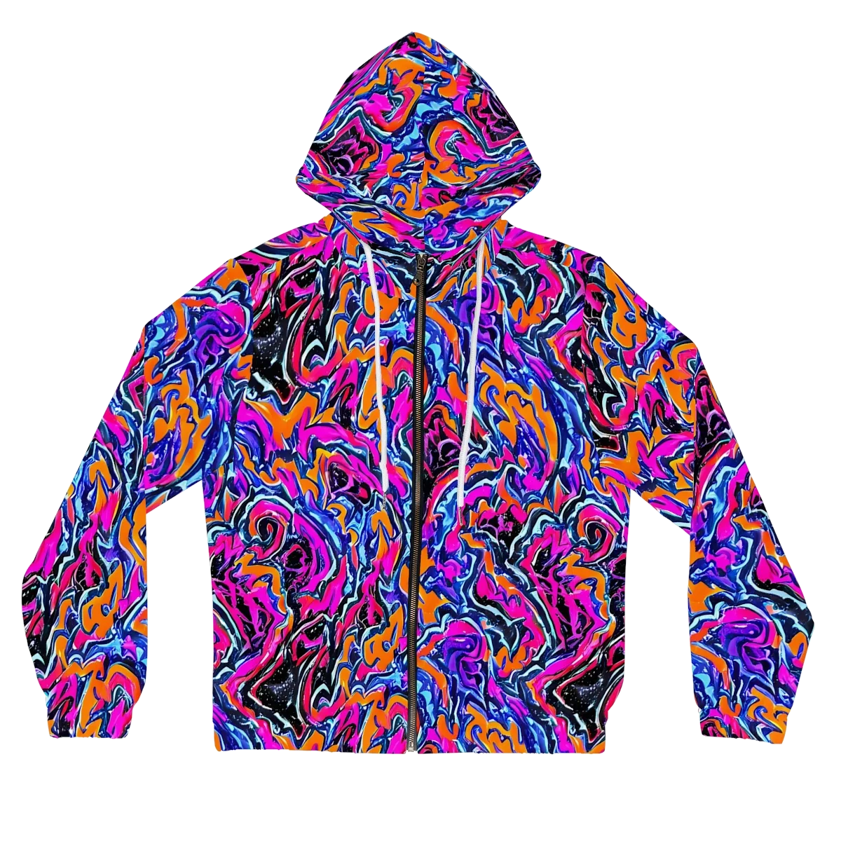 Afterdark Vortex on Women's Full-Zip Hoodie — Front