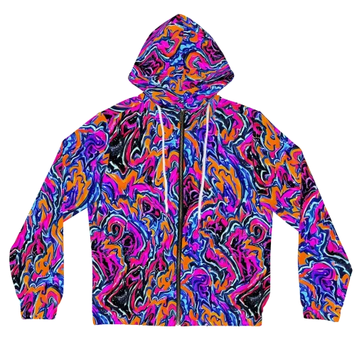 Afterdark Vortex on a Women's Full-Zip Hoodie