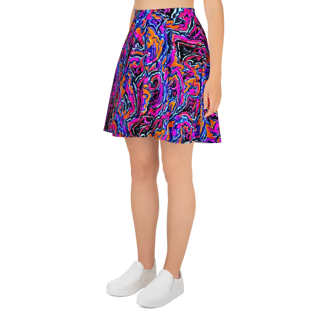 Afterdark Vortex on Skater Skirt — Left
