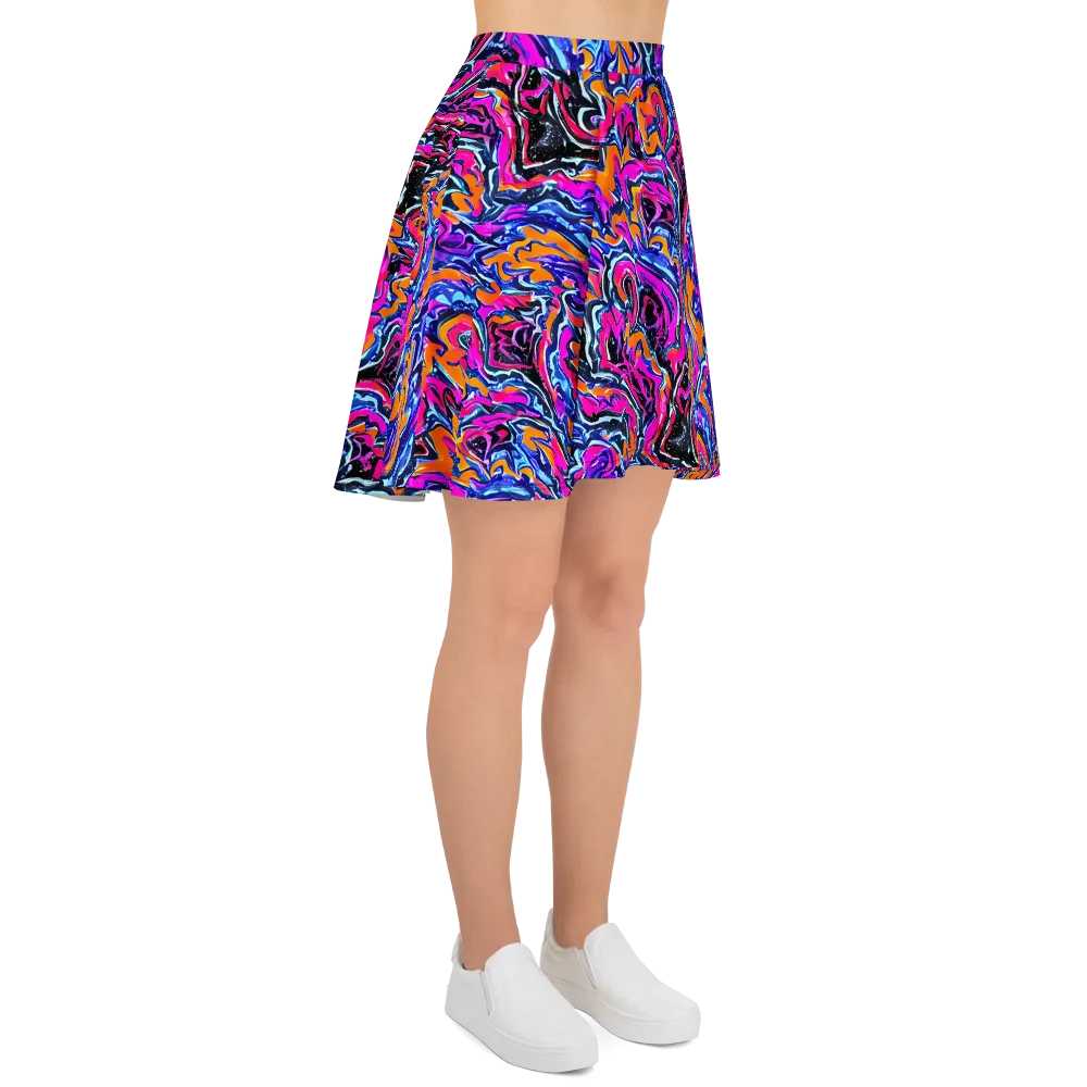 Afterdark Vortex on Skater Skirt — Right
