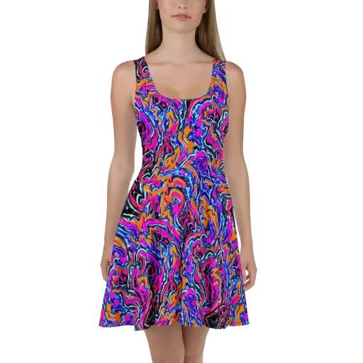 Afterdark Vortex on a Skater Dress