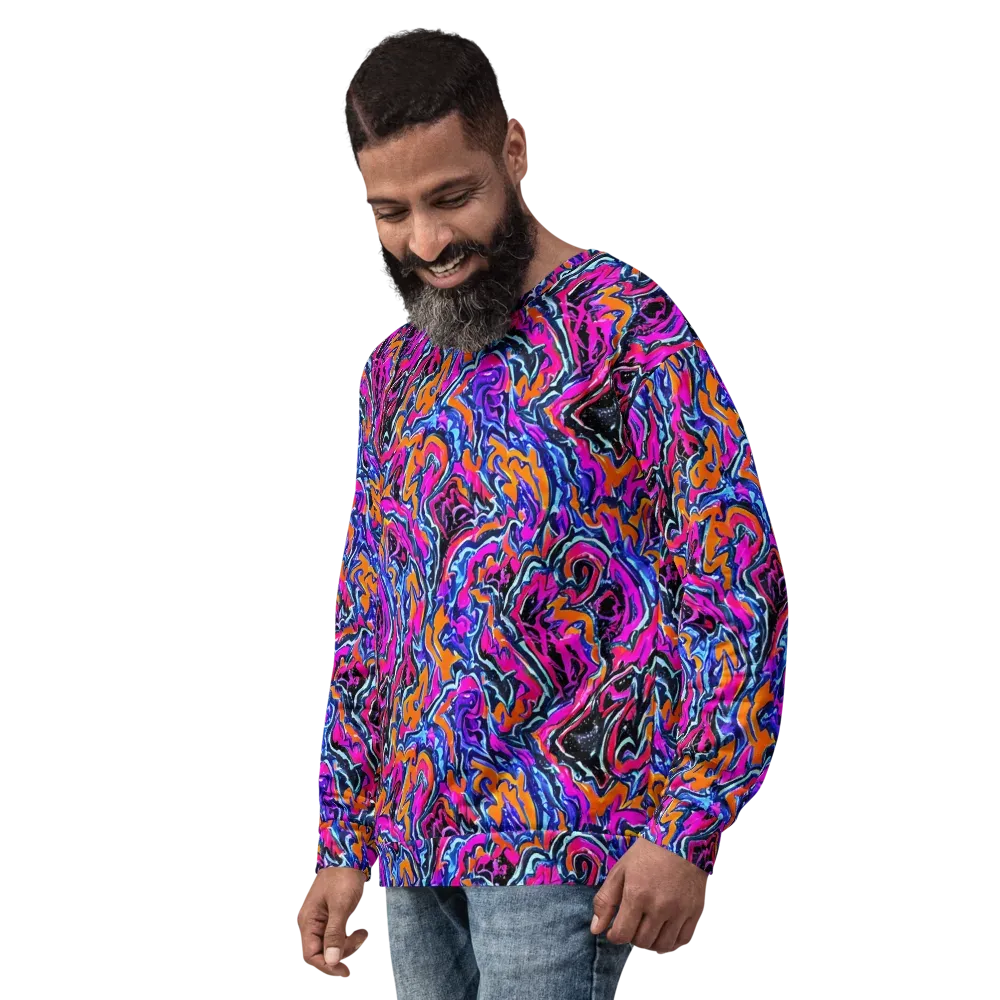 Afterdark Vortex on Sweatshirt — Left Front