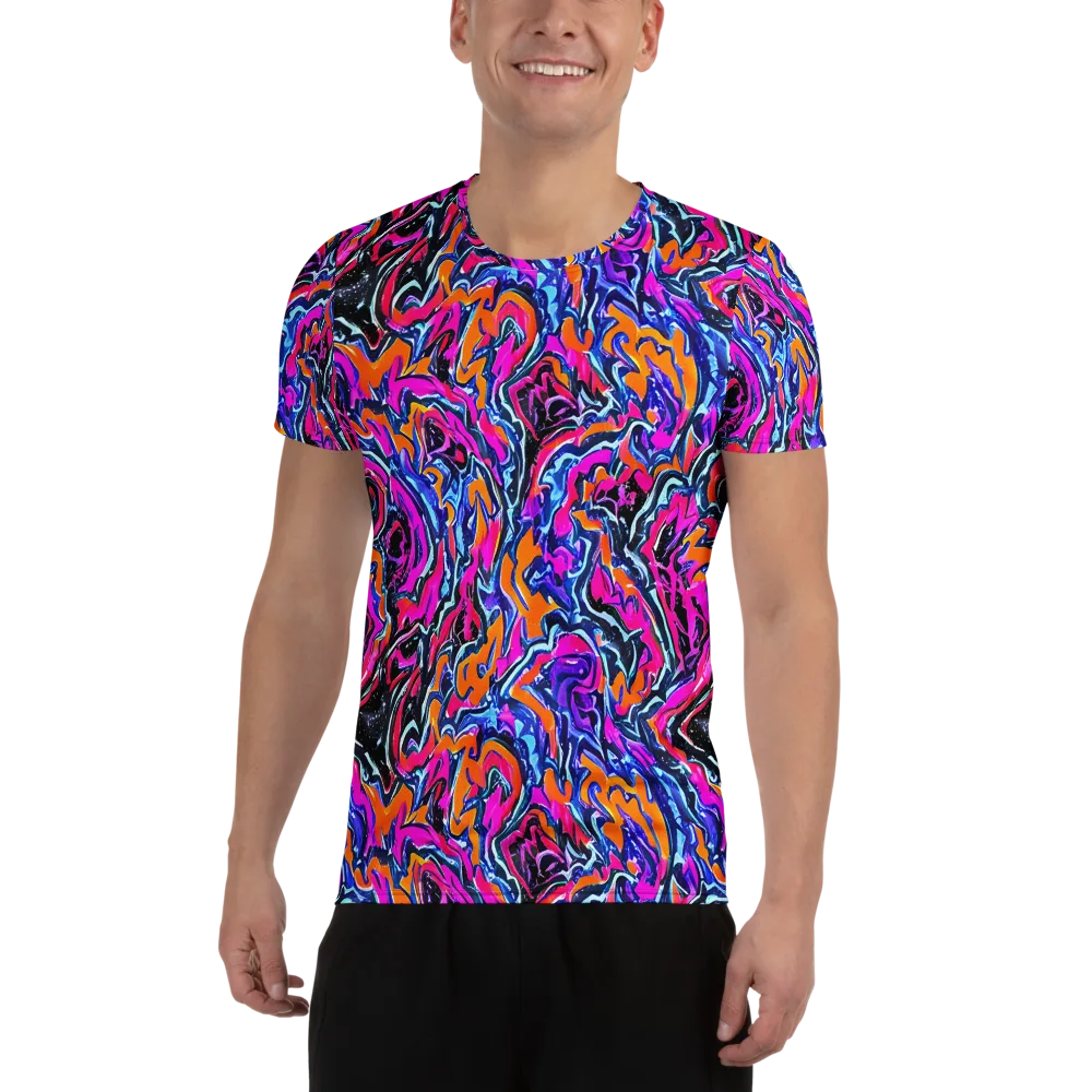 Afterdark Vortex on Men's Athletic T-Shirt — Front