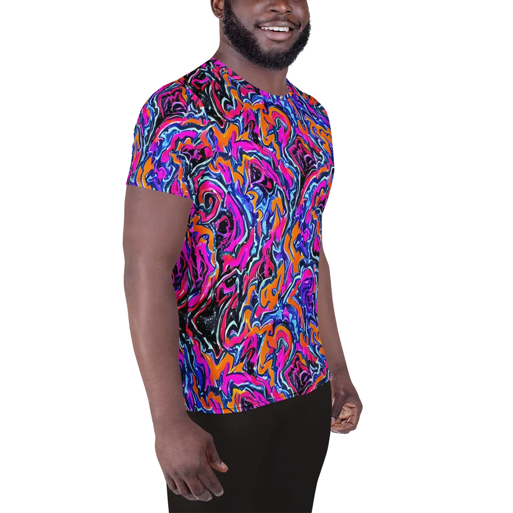 Afterdark Vortex on Men's Athletic T-Shirt — Right