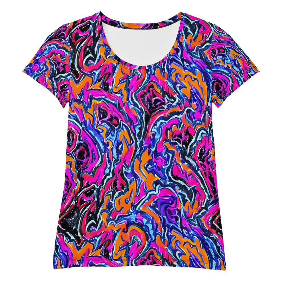 Afterdark Vortex on Women's Athletic T-Shirt — Front