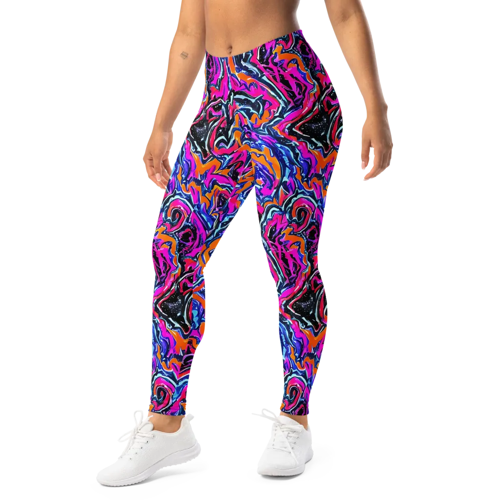 Afterdark Vortex on Leggings — Left Front