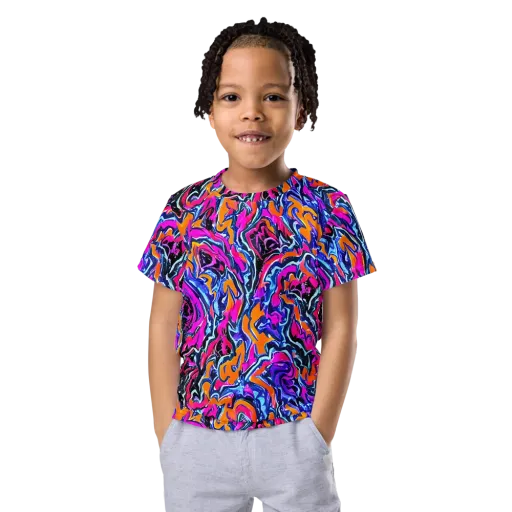 Afterdark Vortex on a Kids Crew Neck T-Shirt