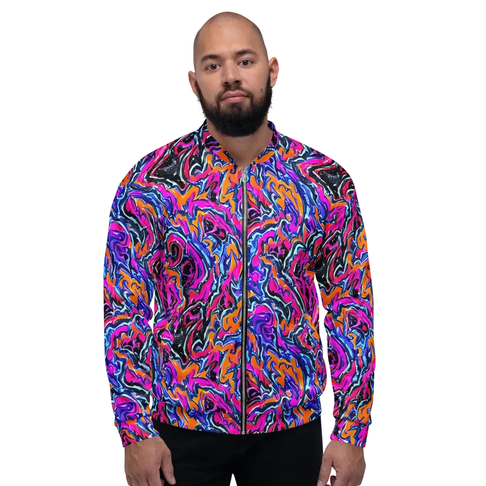Afterdark Vortex on Bomber Jacket — Front