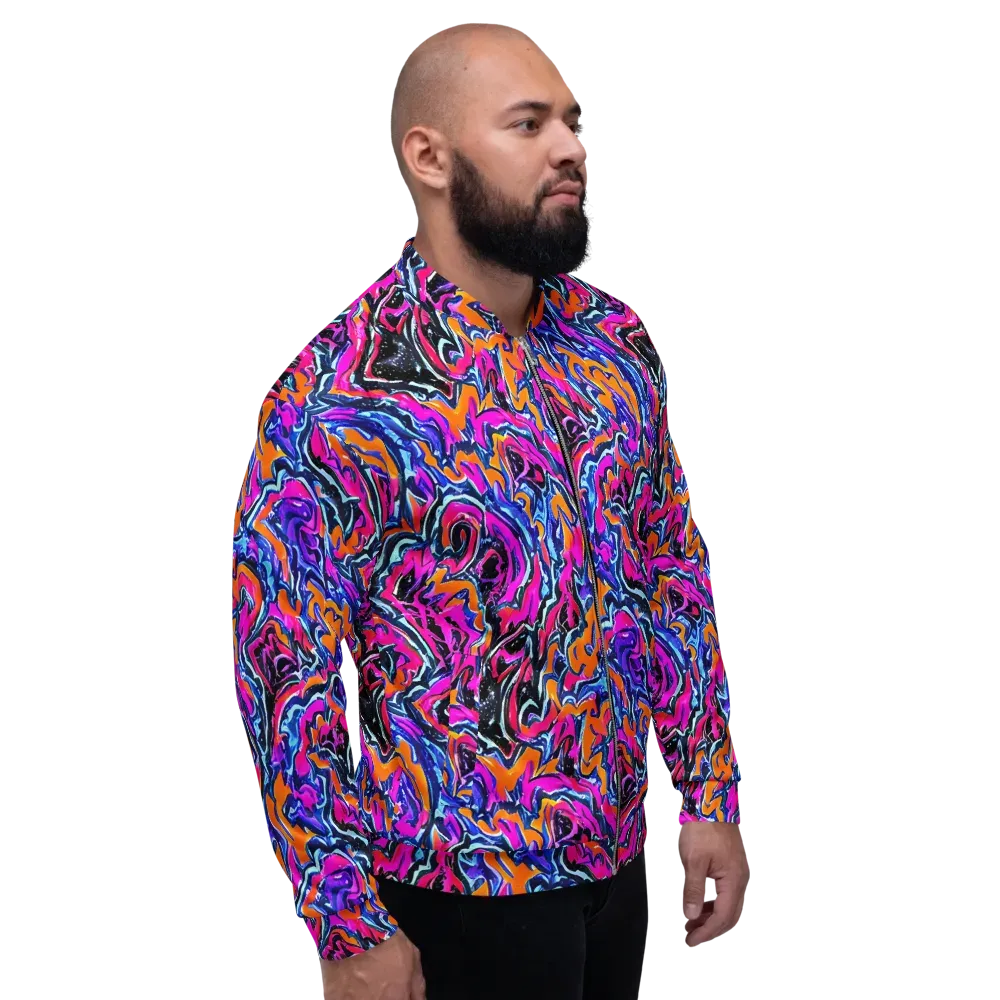 Afterdark Vortex on Bomber Jacket — Right
