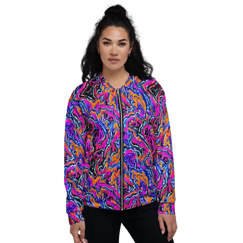 Afterdark Vortex on Bomber Jacket — Front