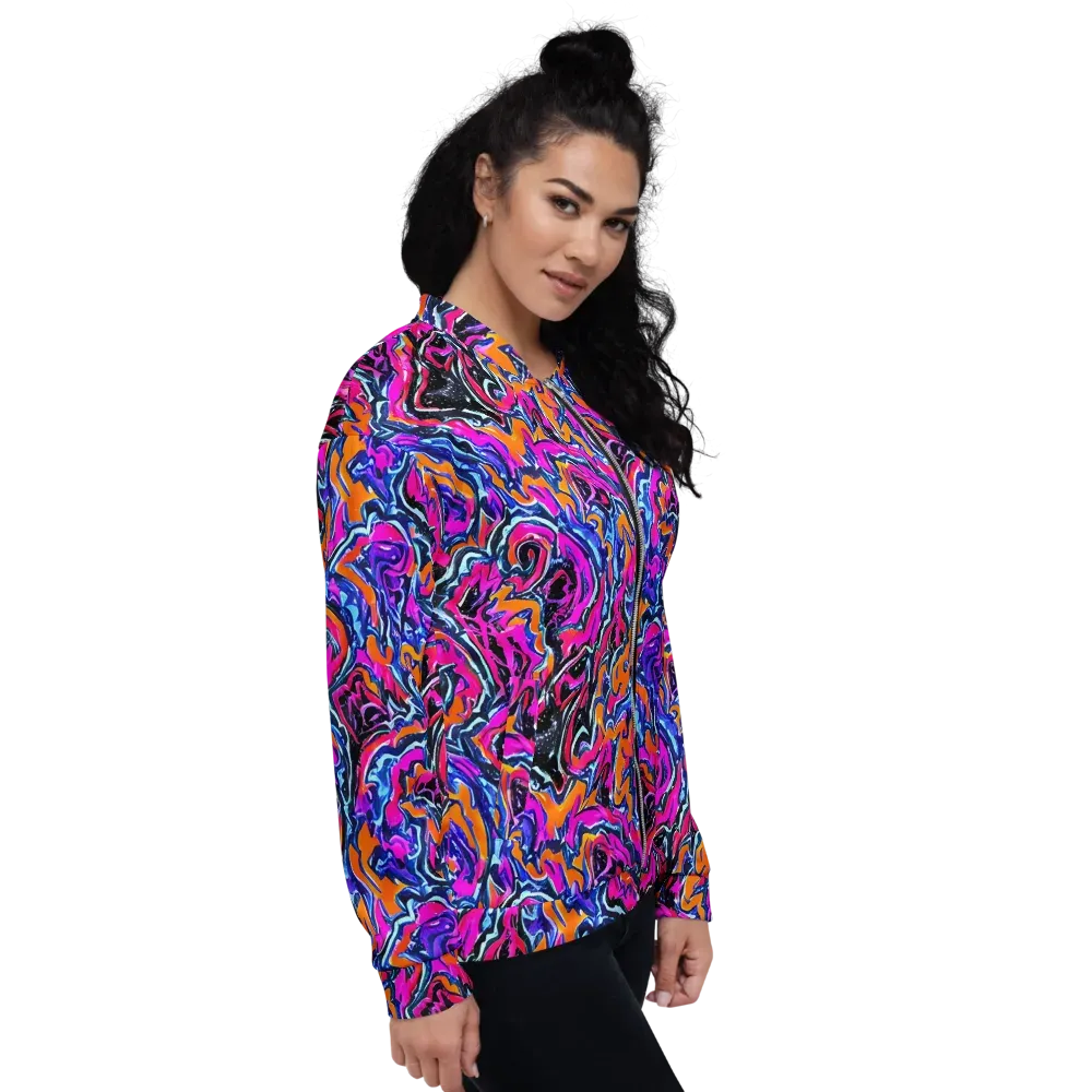 Afterdark Vortex on Bomber Jacket — Right