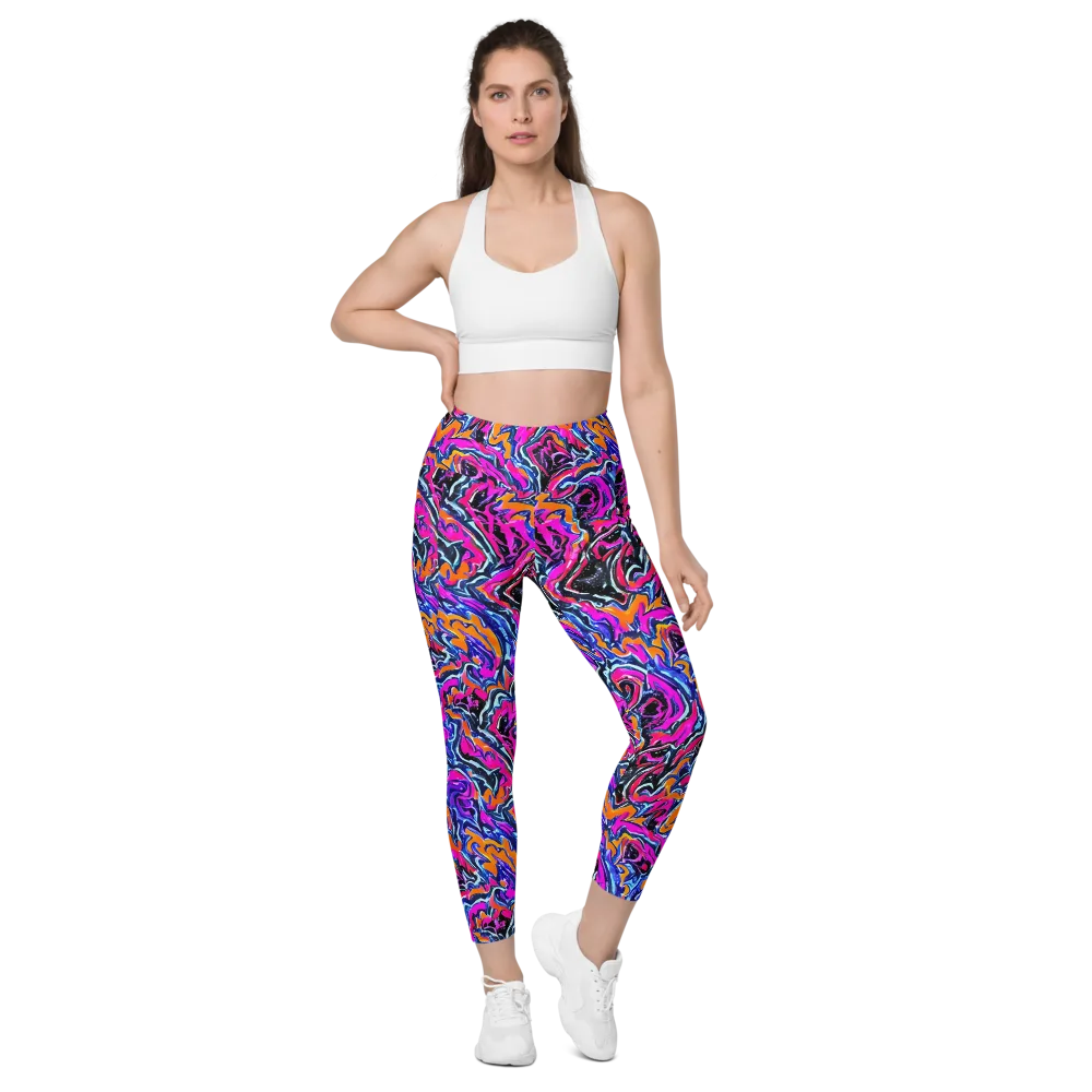 Afterdark Vortex on Leggings with Pockets — Front