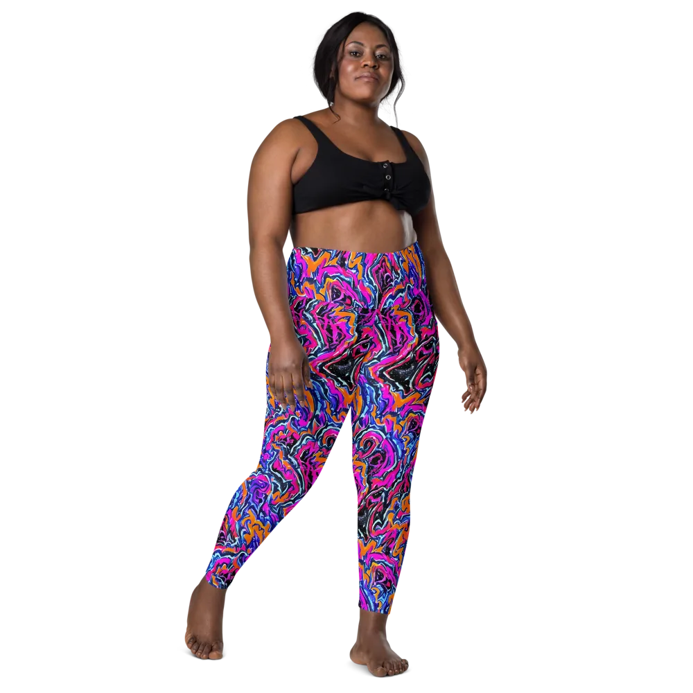 Afterdark Vortex on Leggings with Pockets — Front
