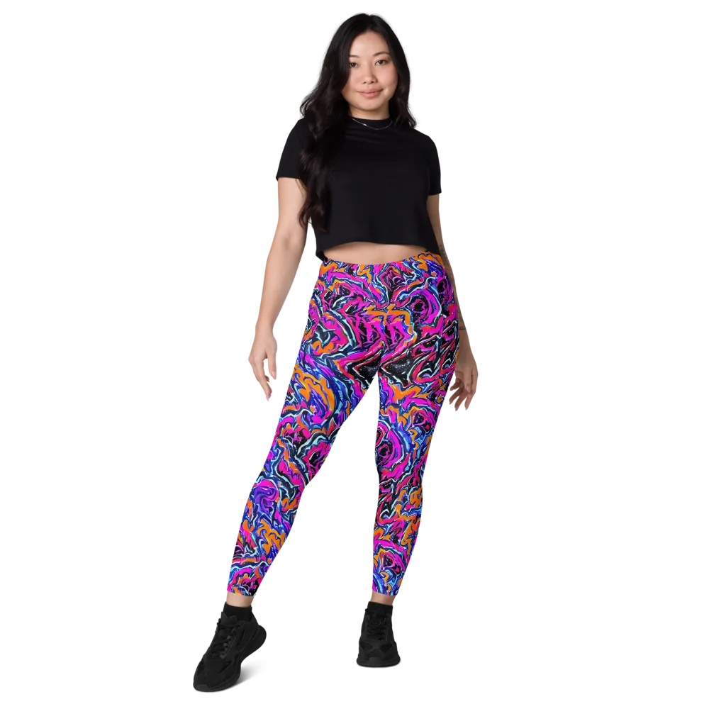 Afterdark Vortex on Leggings with Pockets — Front