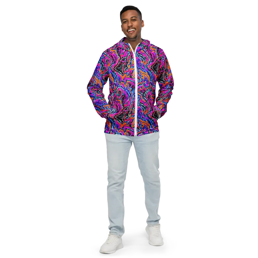 Afterdark Vortex on Men's Windbreaker — Front