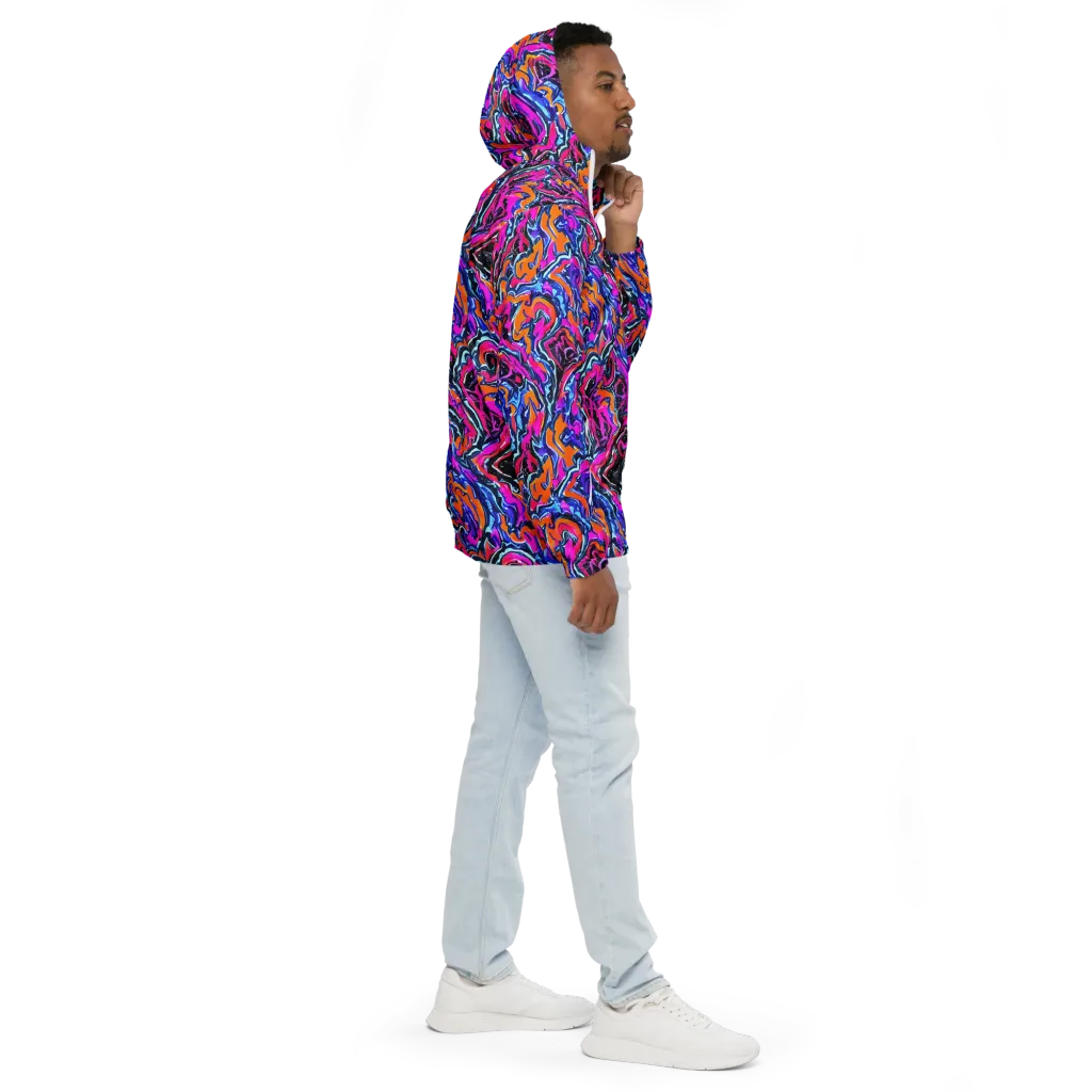 Afterdark Vortex on Men's Windbreaker — Right