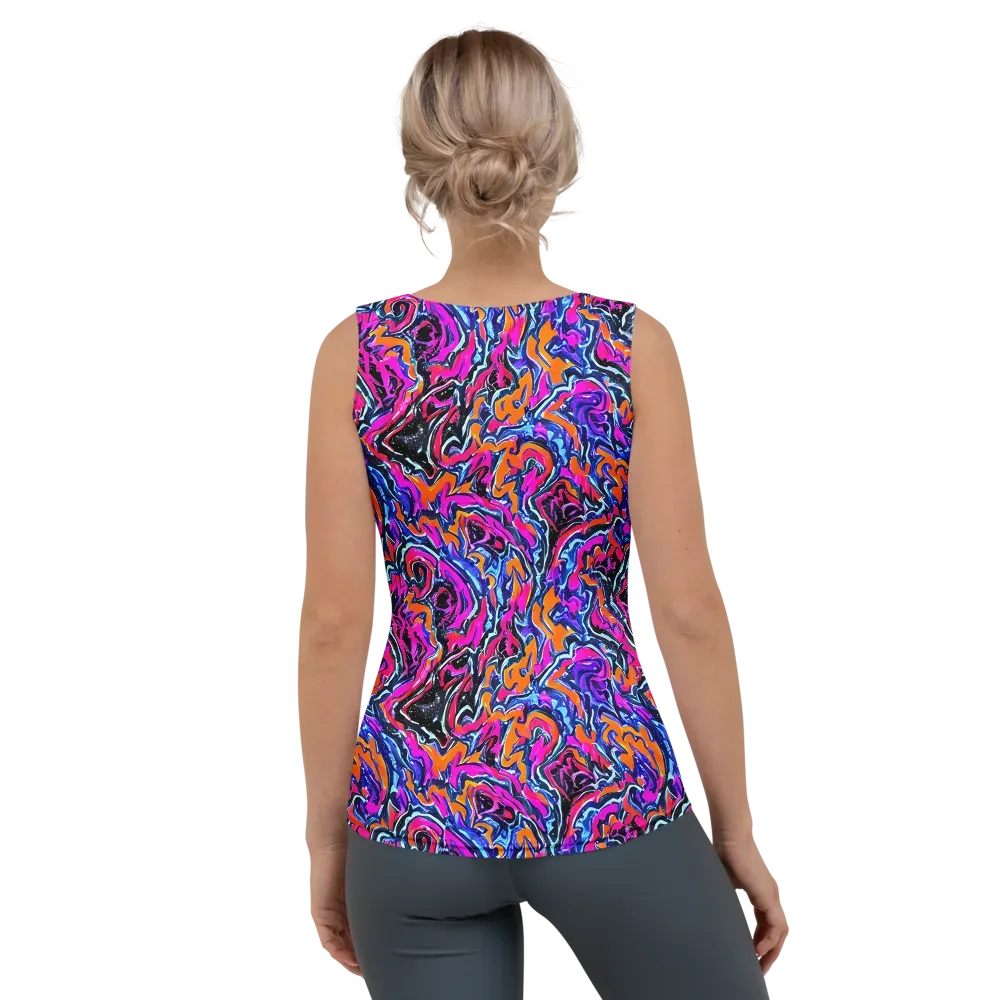Afterdark Vortex on Women's Tank Top — Back