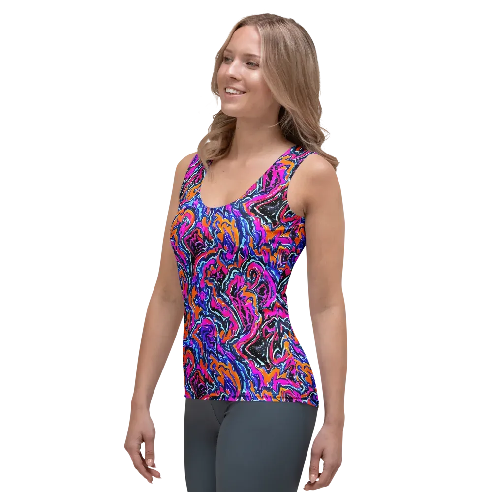 Afterdark Vortex on Women's Tank Top — Left Front