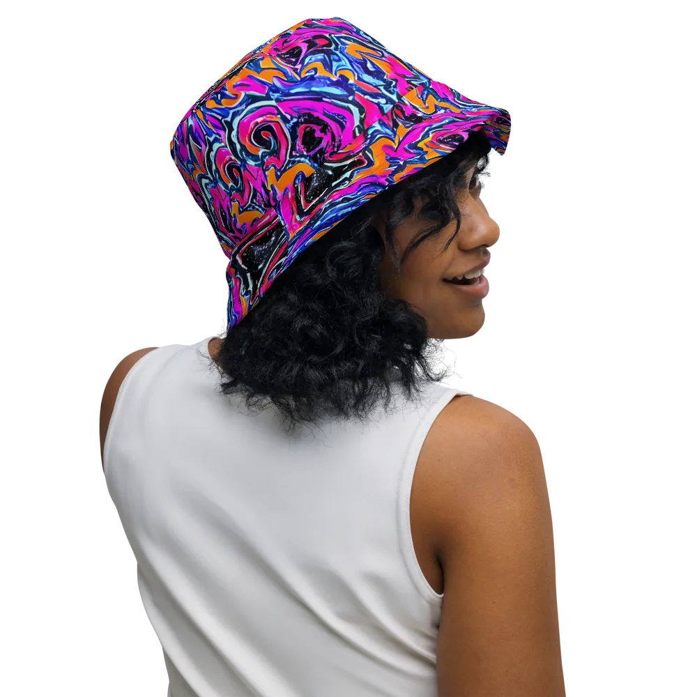 Afterdark Vortex on Reversible Bucket Hat — Right Outside