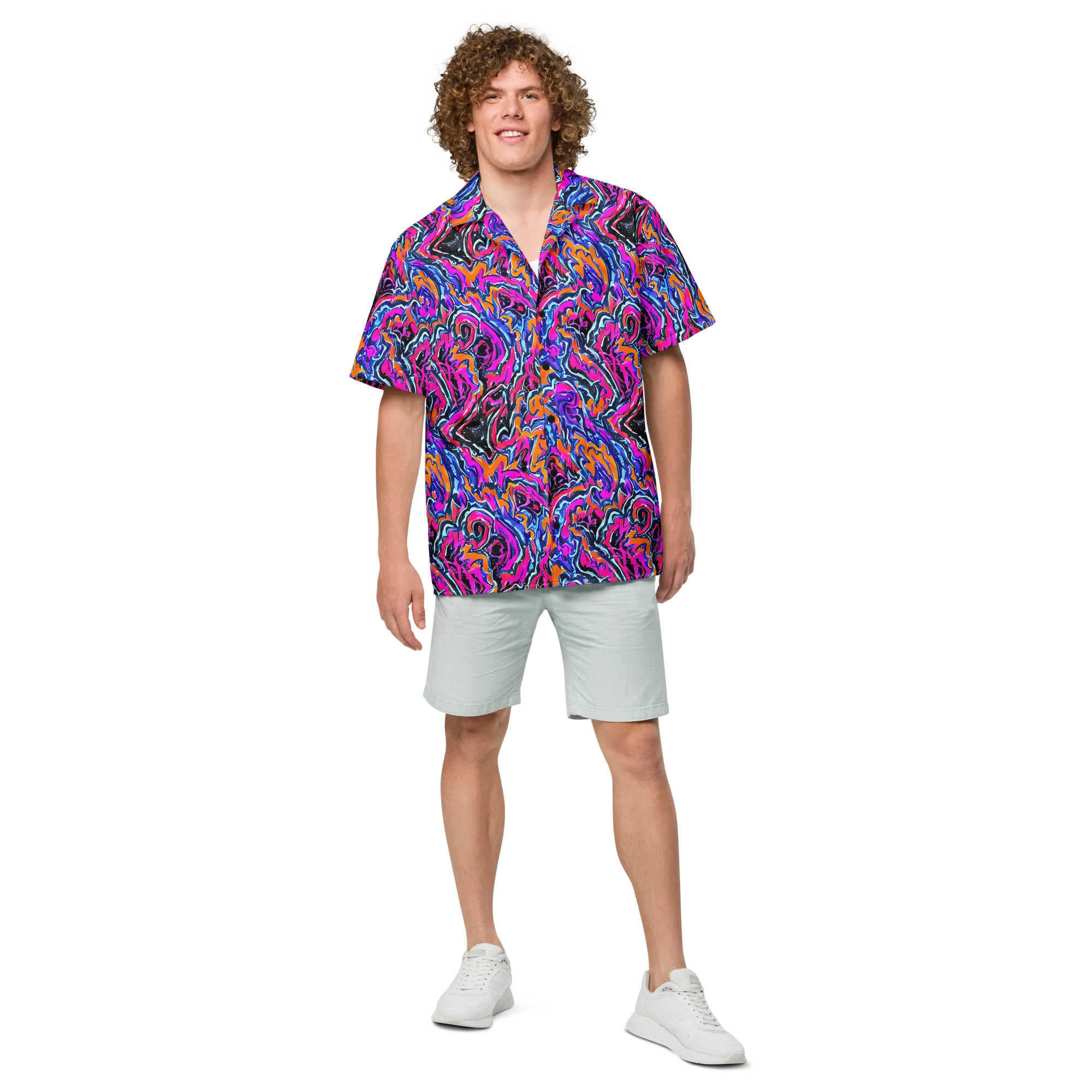 Afterdark Vortex on Button Shirt — Front