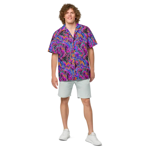 Afterdark Vortex on a Button Shirt