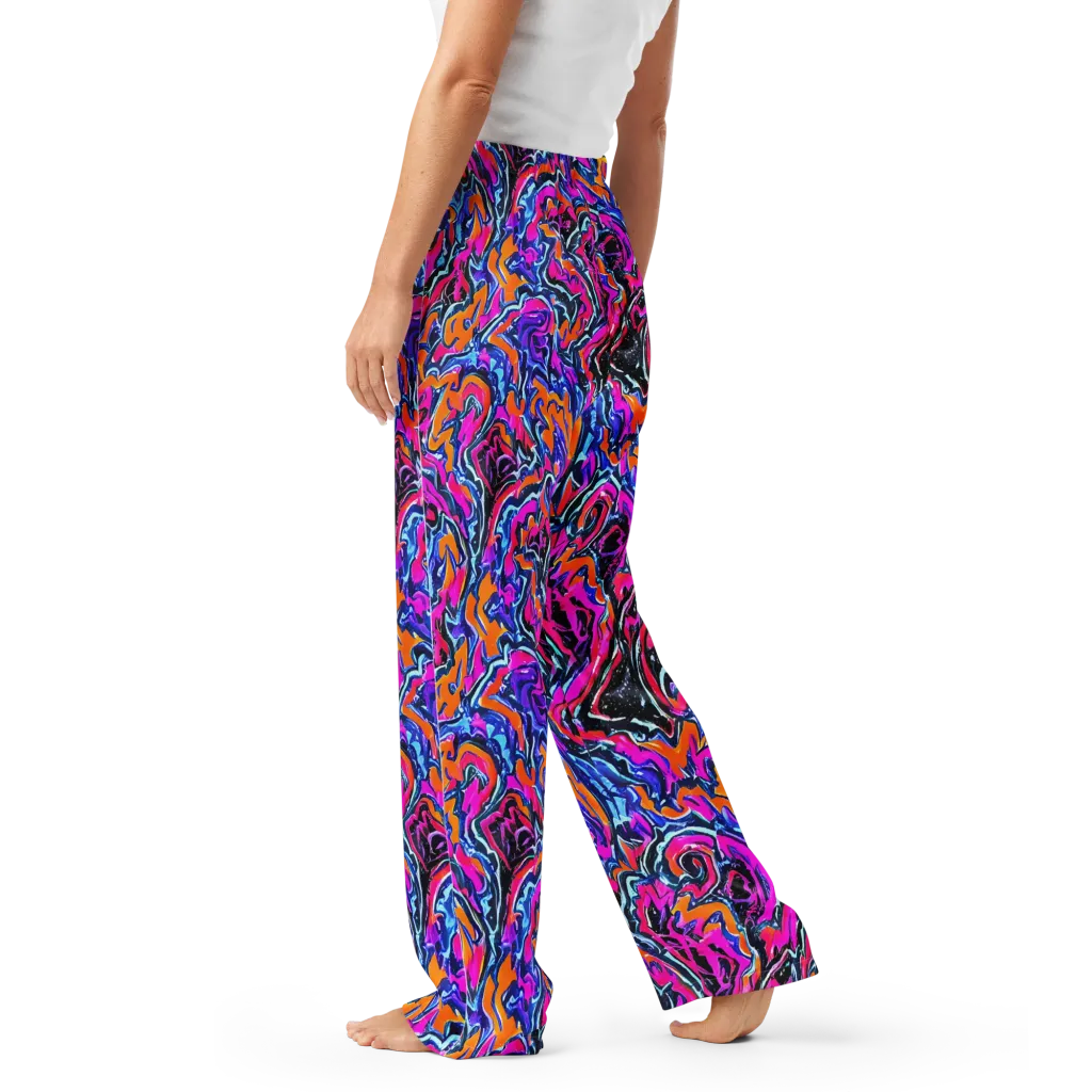 Afterdark Vortex on Women's Pajama Pants — Left