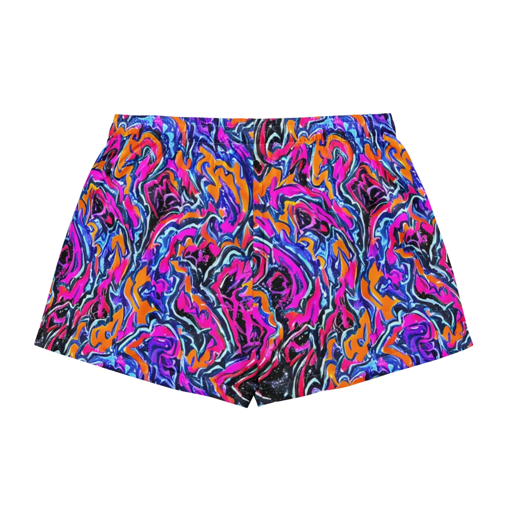 Afterdark Vortex on Women's Pajama Shorts — Back