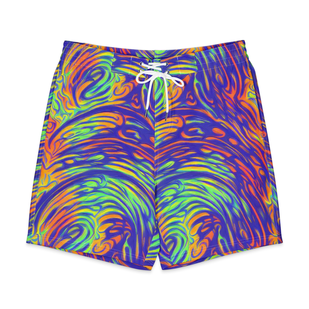 Kinetic Prism on Men's Board Shorts — Front