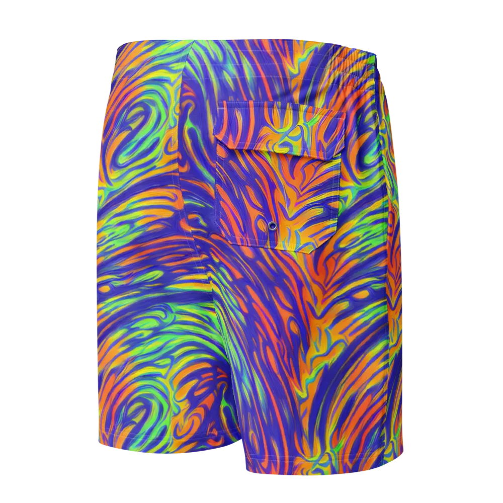 Kinetic Prism on Men's Board Shorts — Back