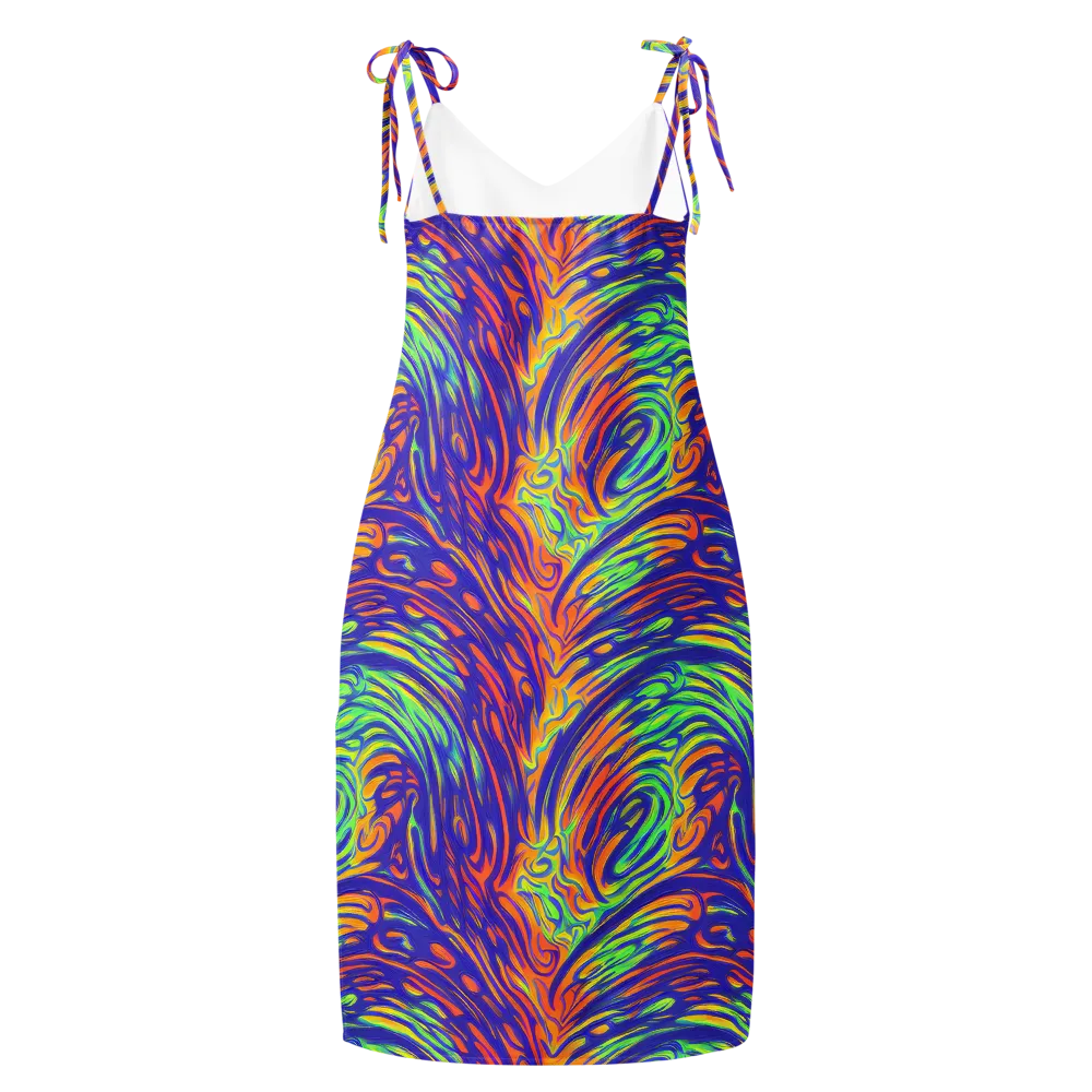Kinetic Prism on Slip Dress — Back
