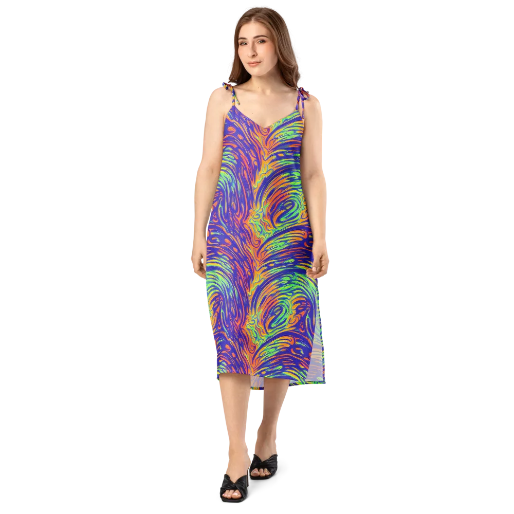 Kinetic Prism on Slip Dress — Front