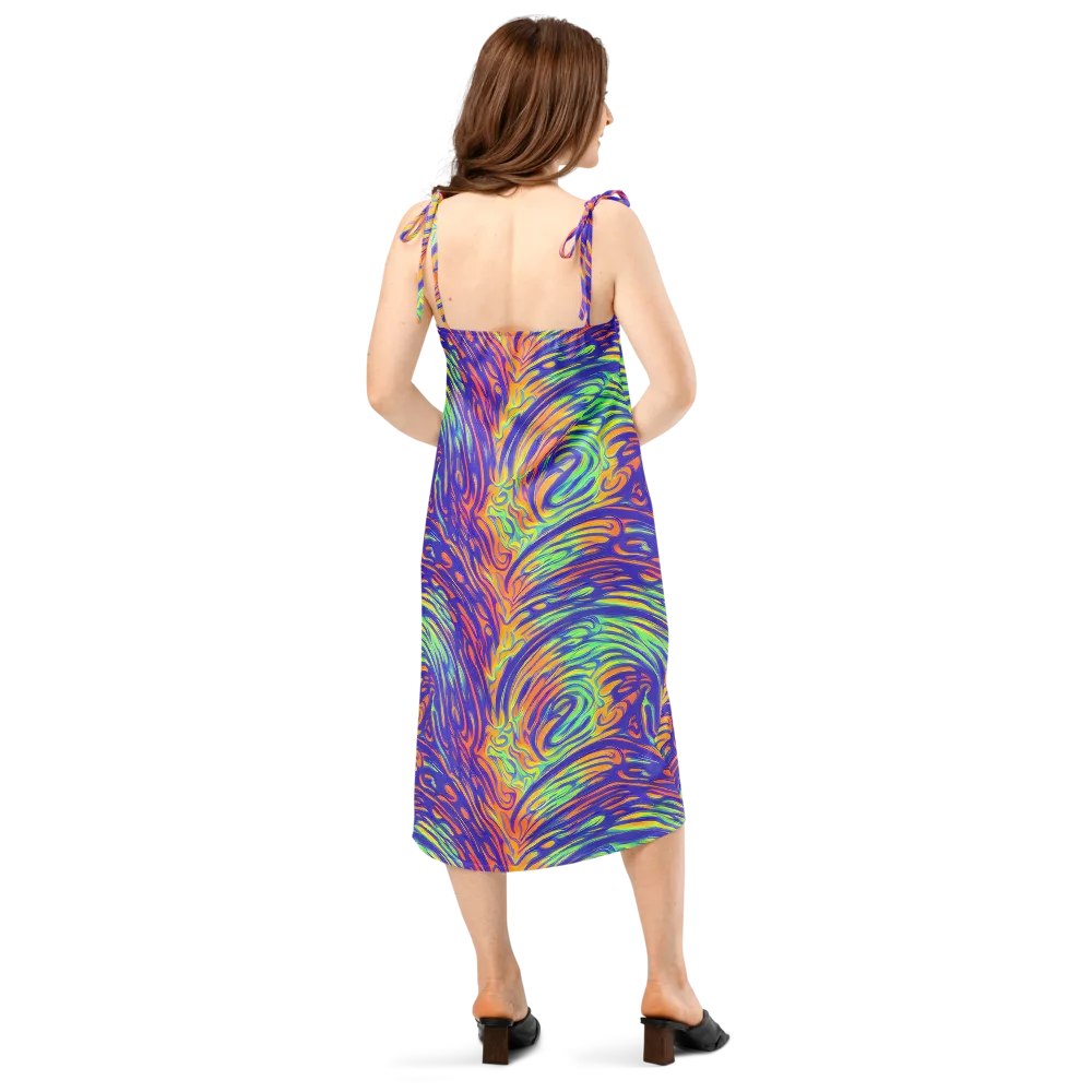 Kinetic Prism on Slip Dress — Back